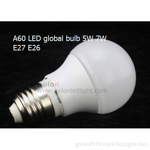 7W LED Bulb A60 700lm White Aluminum Housing High Quality Low Price A60 LED